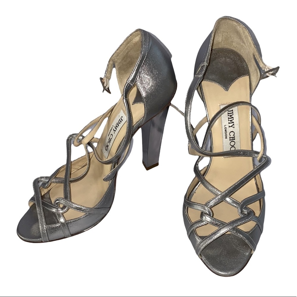 Jimmy Choo Silver Mirrored Pumps